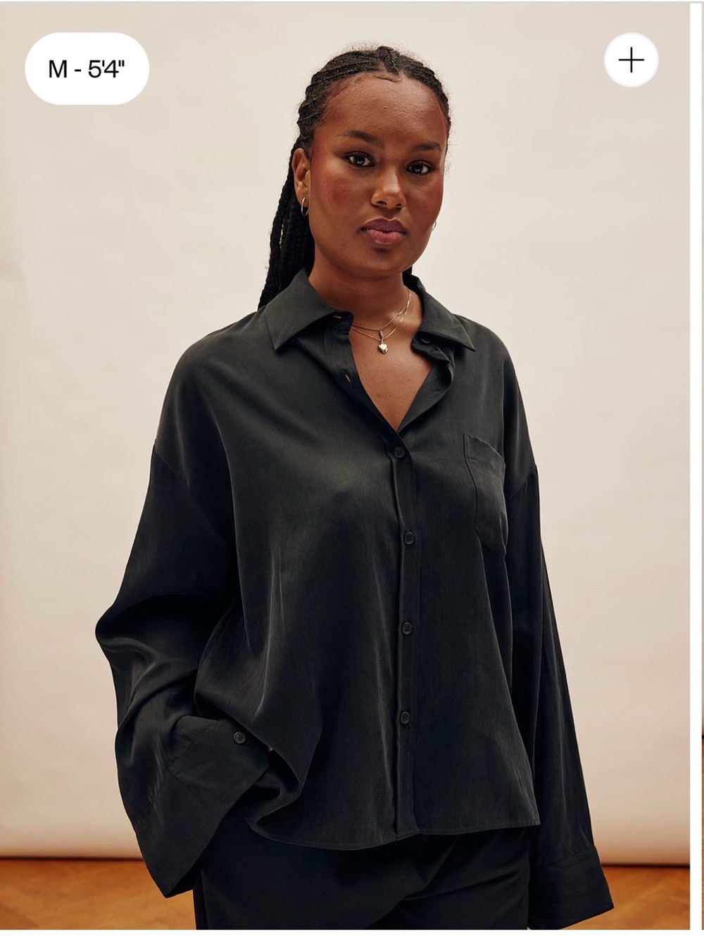 Djerf Avenue - on the go ash Oversized Button-Up Shirt -  Women Tops
